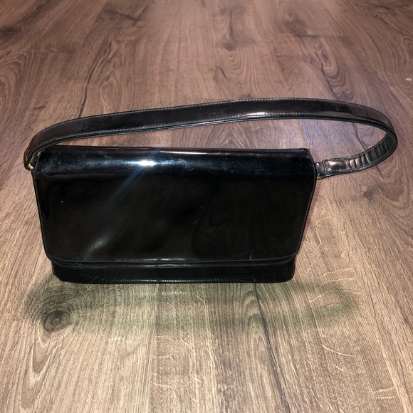 Vintage Coblentz Patent Leather Black Purse - Picture 6 of 12